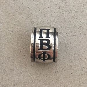 Pi Beta Phi Sorority Collegiate Silver Charm